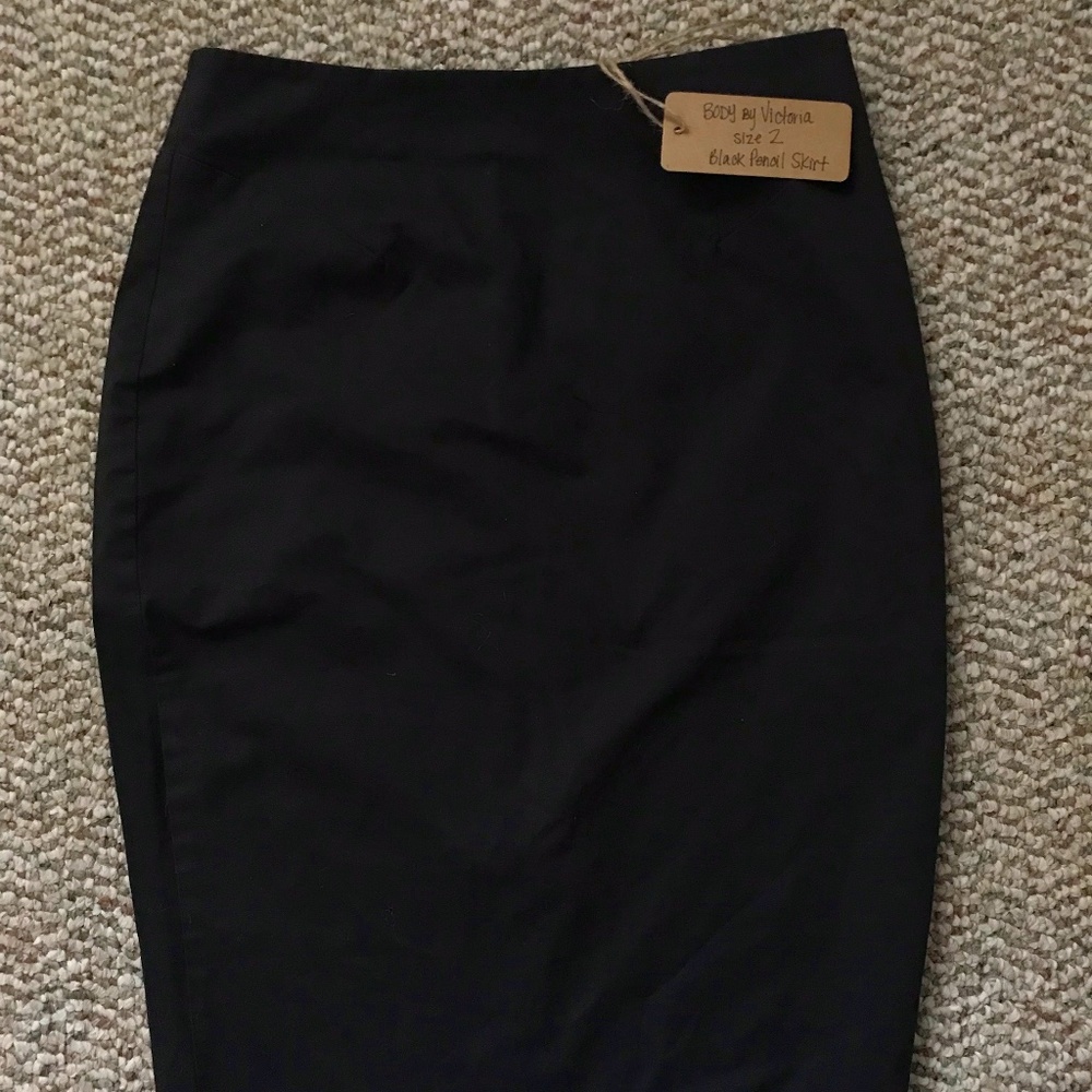 Body By Victoria Victoria's Secret Black Pencil Skirt